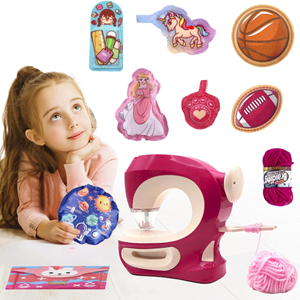 چرخ خیاطی کودک همراه با نخ کاموا Kids Sewing Machines_اسباب بازی لوازم خانگی